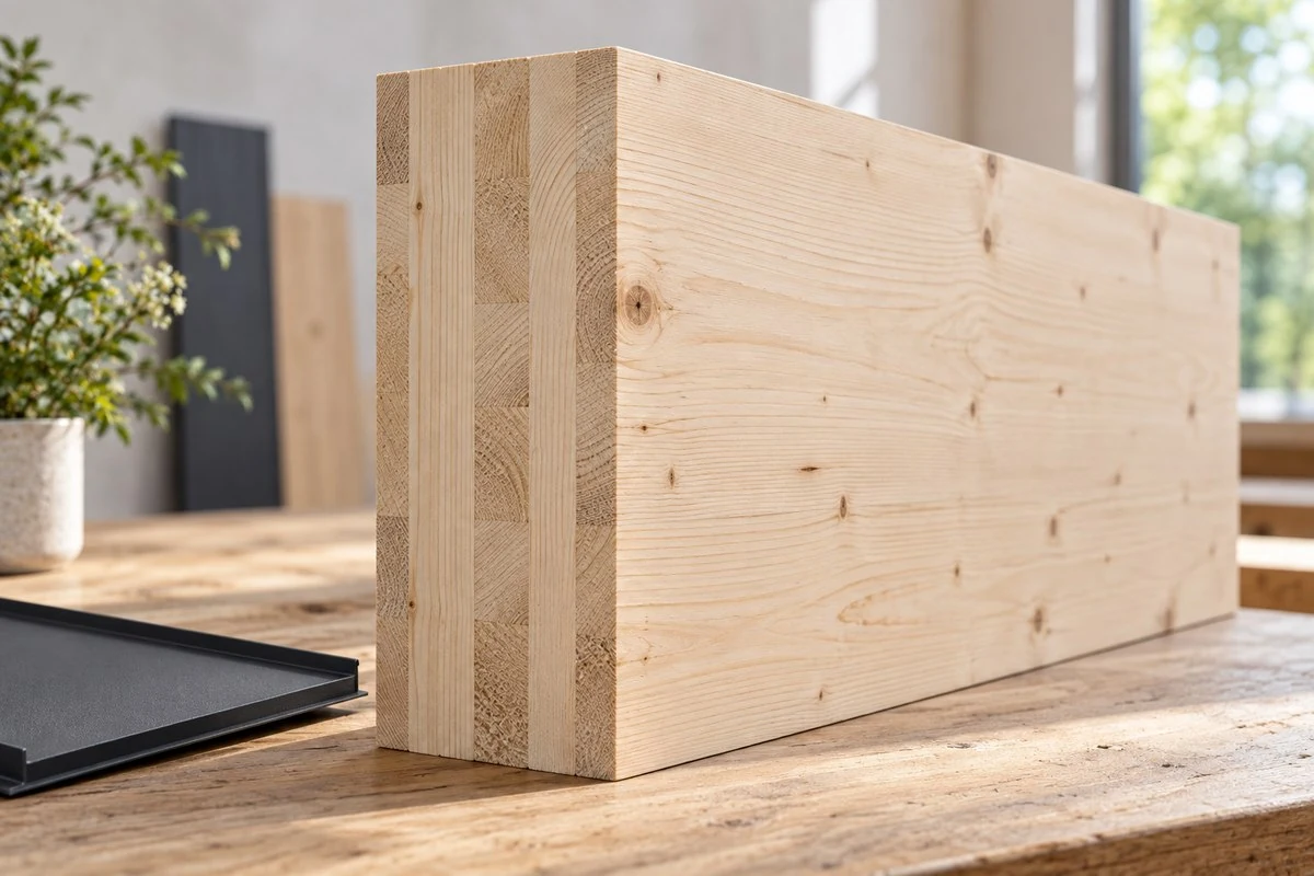 Symbolische Visualisierung der Holzbau-Materialien